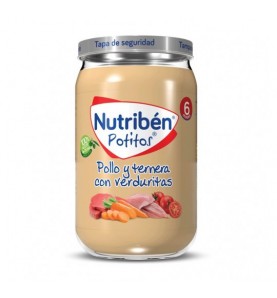 NUTRIBEN POLLO Y TERNERA CON VERDURITAS POTITO 2