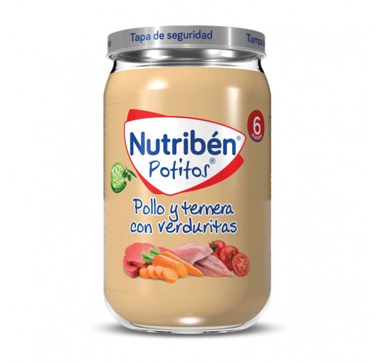 NUTRIBEN POLLO Y TERNERA CON VERDURITAS POTITO 2