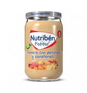 NUTRIBEN TERNERA CON PATATAS Y ZANAHORIAS 1 POTI