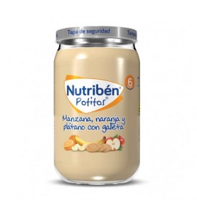 NUTRIBEN MANZANA NARANJA PLATANO Y GALLETA POTIT