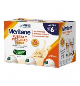 MERITENE FUERZA Y VITALIDAD DRINK PACK VAINILLA