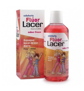 LACER COLUTORIO FLUOR DIARIO 0,05 % FRESA 500 ML