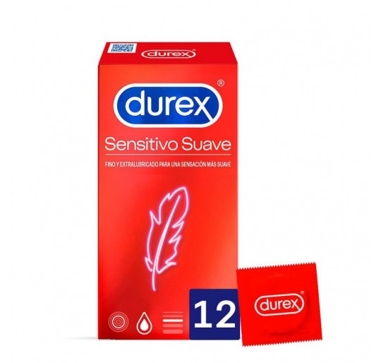 DUREX SENSITIVO SUAVE PRESERVATIVOS 12 U