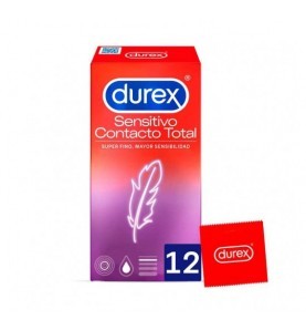 DUREX SENSITIVO CONTACTO TOTAL PRESERVATIVOS 12