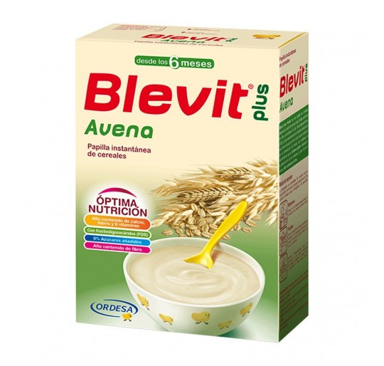 BLEVIT PLUS AVENA 6 MESES 300 G 12 U