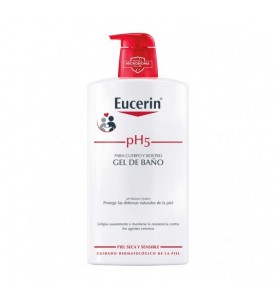 EUCERIN PIEL SENSIBLE PH-5 GEL DE BAÑO 1 L