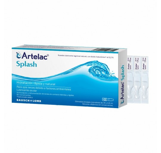 ARTELAC SPLASH COLIRIO OJOS SECOS 0.5 ML 30 UNID