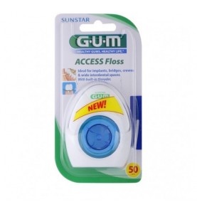 GUM IMPLANT FLOSS SIN CERA SEDA DENTAL 1 ENVASE