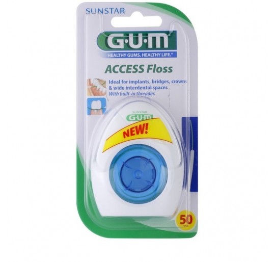 GUM IMPLANT FLOSS SIN CERA SEDA DENTAL 1 ENVASE