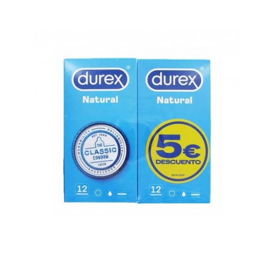 DUREX NATURAL 12 U PACK AHORRO