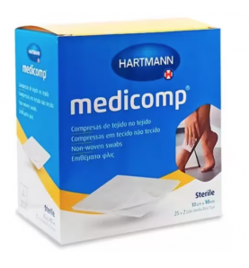 MEDICOMP COMPRESAS NON WOVEN APOSITO ESTERIL 10