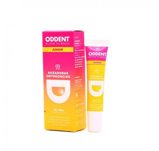 ODDENT GEL ORAL JUNIOR 1 TUBO 15 ML SABOR CHICLE