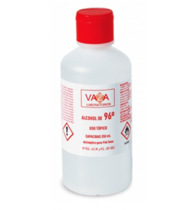 ALCOHOL 96º VAZA 1 FRASCO 250 ML