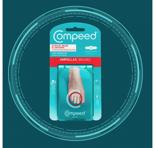 COMPEED AMPOLLAS HIDROCOLOIDE DEDOS PIES 8 U