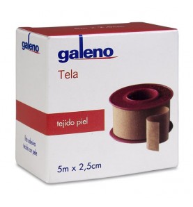 ESPARADRAPO GALENO TELA PIEL 5 M X 2,5 CM