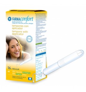 TAMPONES 100%ALGODON FARMACONFORT REGULAR 16 U