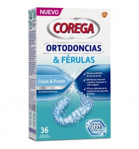 COREGA ORTODONCIAS & FERULAS 36 TABLETAS LIMPIAD