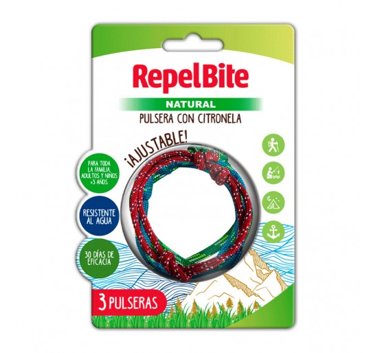 REPEL BITE NATURAL PULSERA DE CUERDA CON CITRONE