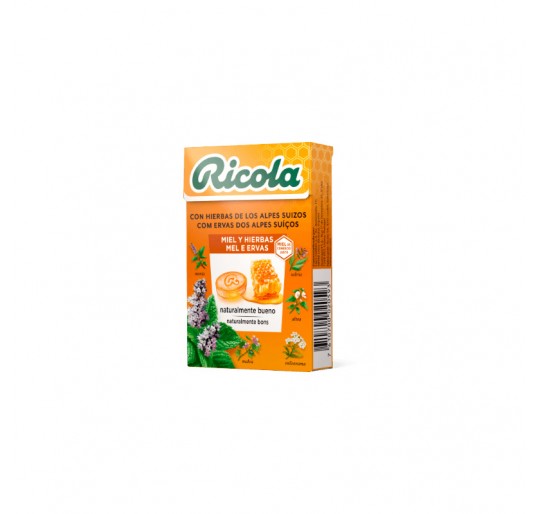 RICOLA CARAMELOS 50 G SABOR MIEL Y HIER