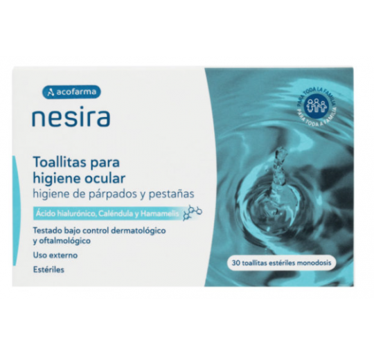 NESIRA TOALLITAS PARA HIGIENE OCULAR 30