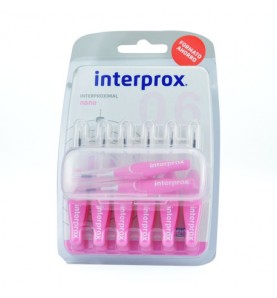 CEPILLO INTERPROX  NANO 14 U.ROSA 0,7 MM.