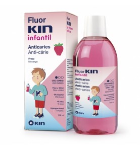 FLUOR KIN INFANTIL ENJUAGUE BUCAL FRESA 500 ML