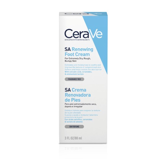 CERAVE SA CREMA RENOVADORA PIES 1 ENVASE 88 ML