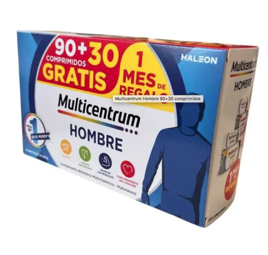 MULTICENTRUM HOMBRE 90 COMPRIMIDOS + 30 COMPRIMI