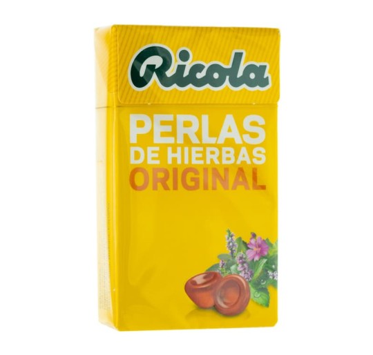 RICOLA PERLAS SIN AZUCAR HIERBAS 1 ENVASE 25 G