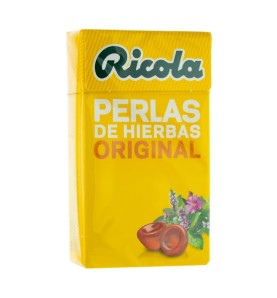 RICOLA PERLAS SIN AZUCAR HIERBAS 1 ENVASE 25 G