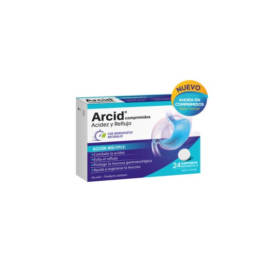 ARCID 24 COMPRIMIDOS MASTICABLES SABOR NARANJA