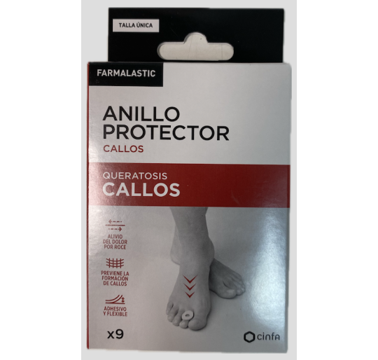 ANILLO PROTECTOR CALLOS FARMALASTIC 9 UNIDADES