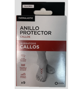 ANILLO PROTECTOR CALLOS FARMALASTIC 9 UNIDADES