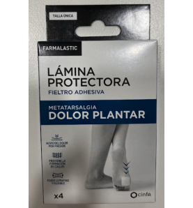 LAMINA DOLOR PLANTAR ADHESIVA FARMALASTIC 4U