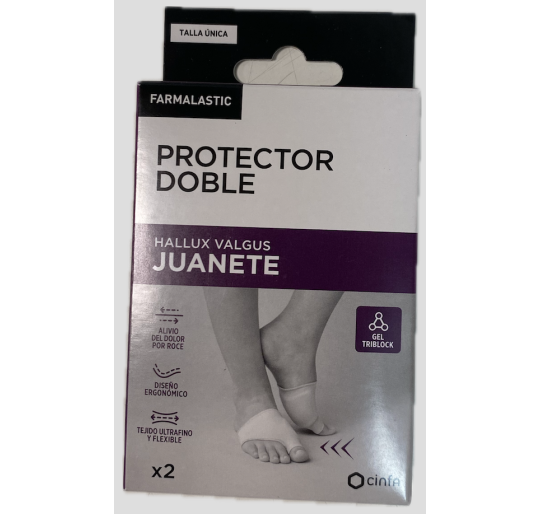 PROTECTOR DOBLE JUANETE FARMALASTIC TALLA UNICA