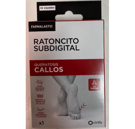 RATONCITO CALLOS PIE IZQUIERDO FARMALASTIC 1U