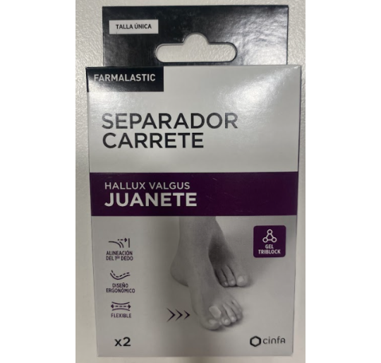 SEPARADOR CARRETE FARMALASTIC 2U TALLA UNICA