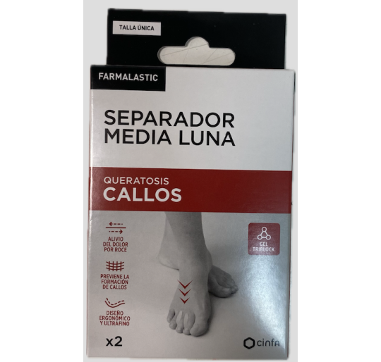 SEPARADOR MEDIA LUNA CALLOS FARMALASTIC 2 UDS