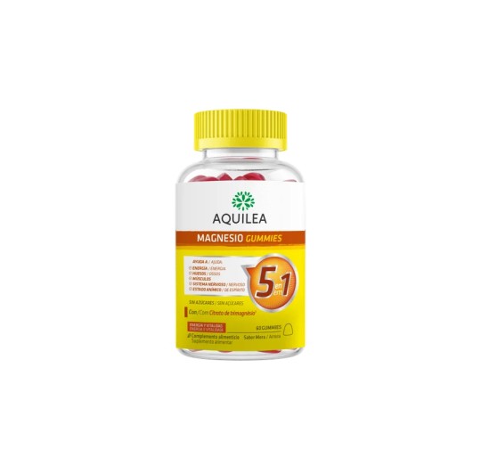 AQUILEA MAGNESIO GUMMIES 60 GOMINOLAS SABOR MORA