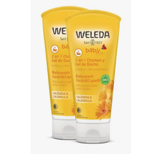 WELEDA DUPLO GEL CHAMPU CALENDULA 2 X 200 ML