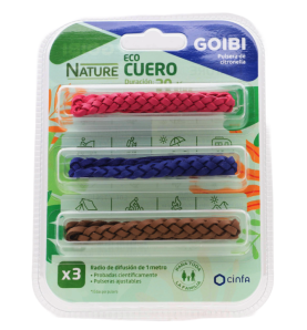 GOIBI PULSERA CITRONELLA ECO CUERO 3 UNIDADES