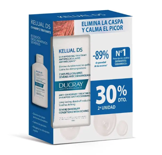 DUCRAY KELUAL DS CHAMPU TTE ANTICASPA DUPLO -30%
