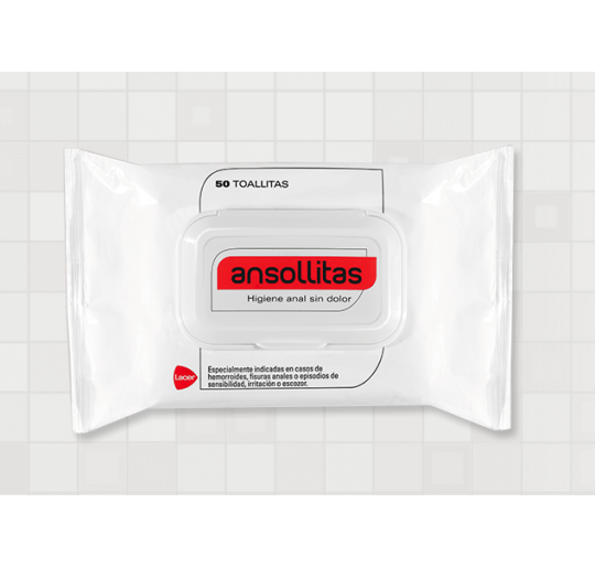 ANSOLLITAS TOALLITAS HIGIENE ANAL 50 TOALLITAS