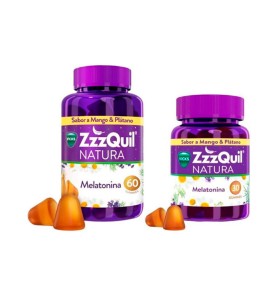 ZZZQUIL NATURA 90 GUMMIES SABOR MANGO & PLATANO