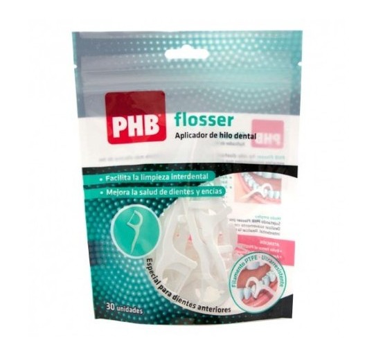 PHB APLICADOR HILO FLOSSER PTFE 30 UNIDADES