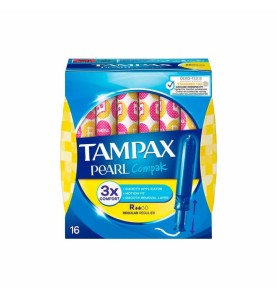 TAMPAX COMPAK PEARL REGULAR (AMARILLO) 16 UNIDAD