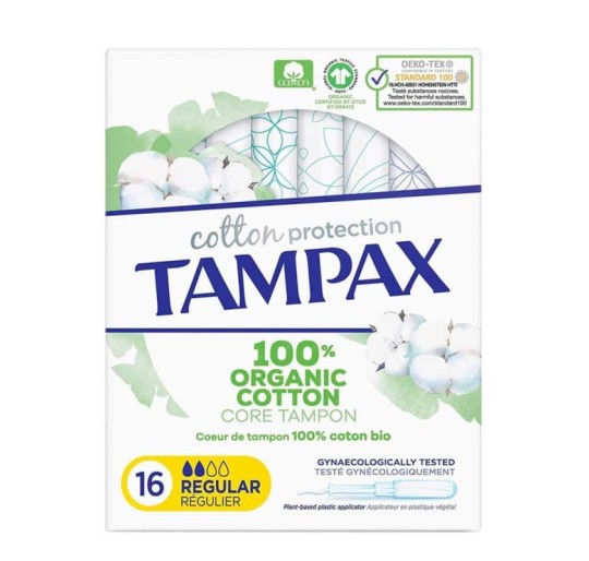 TAMPAX ORGANIC COTTON REGULAR (AMARILLO) 16 UDS
