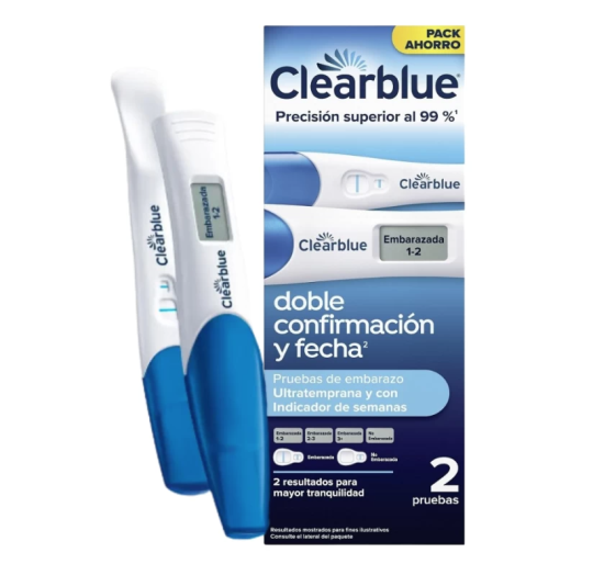CLEARBLUE PACK: DOBLE CONFIRMACION + FECHA