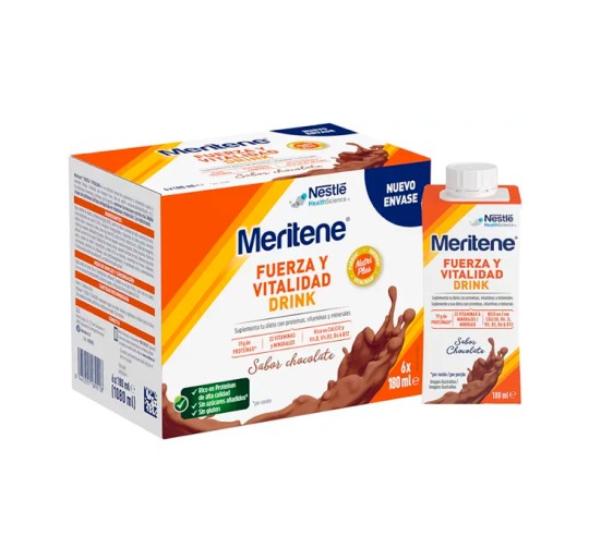 MERITENE DRINK CHOCOLATE 6X180ML