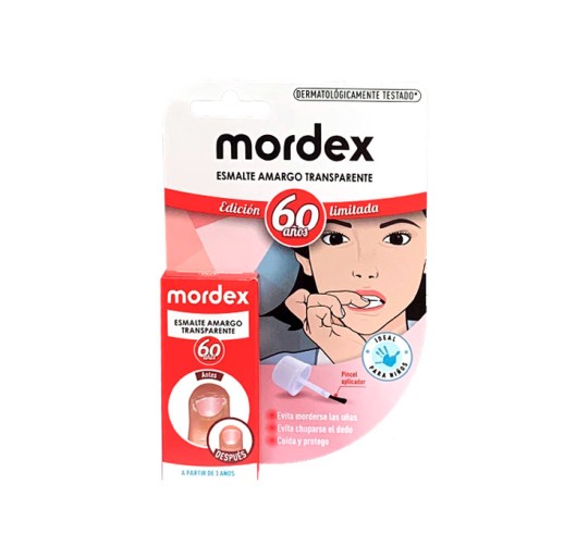 MORDEX ESMALTE AMARGO TRANSPARENTE CON PINCEL
